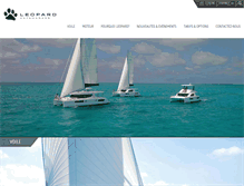 Tablet Screenshot of leopardcatamarans.fr